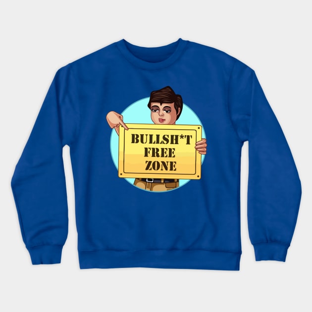 bs free zone Crewneck Sweatshirt by RehdPanda